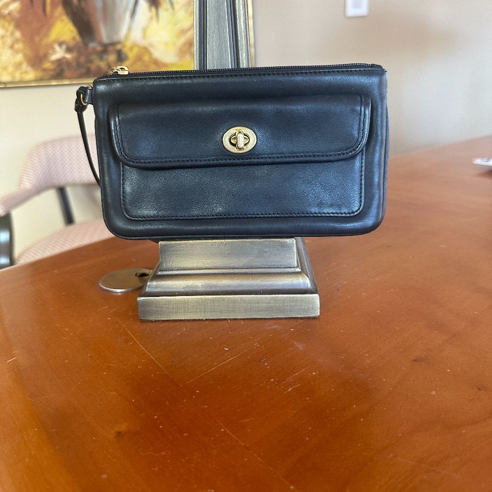 Coach Black wristlet